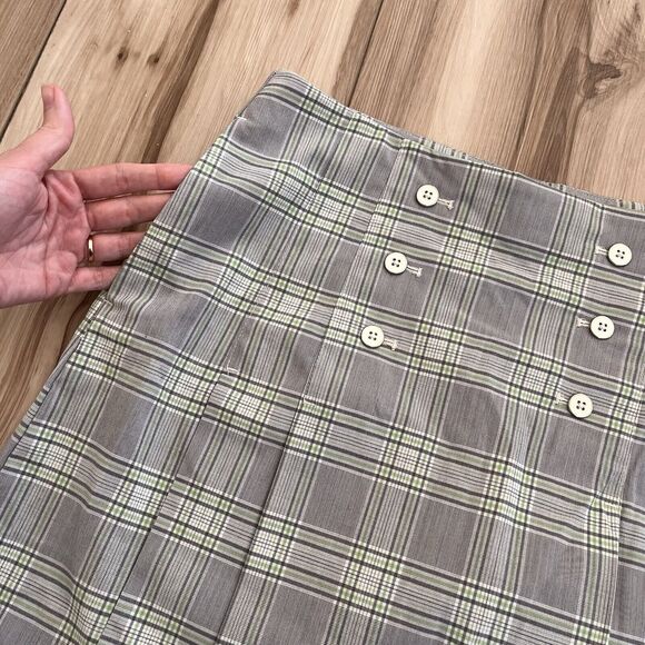 New IZOD Preppy Plaid Pleated Mini Tennis Skirt Skort Shorts FXG Golf Size 4 - Picture 5 of 9
